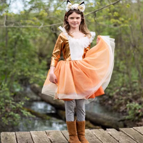 Fuchs Kostüm Kleid Fanny Fox mit Haarreif für Kinder Gr. 98-128 Fuchs Kostüm Kleid Fanny Fox mit Haarreif für Kinder Gr. 98-128