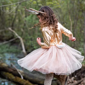 Reh Kostüm Rehkitz Finja Kleid mit Haarreif-Geweih für Kinder Gr. 98-128 Reh Kostüm Rehkitz Finja Kleid mit Haarreif-Geweih für Kinder Gr. 98-128