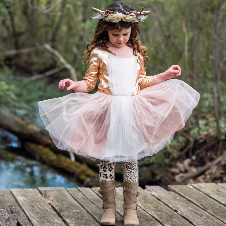 Reh Kostüm Rehkitz Finja Kleid mit Haarreif-Geweih für Kinder Gr. 98-128 Reh Kostüm Rehkitz Finja Kleid mit Haarreif-Geweih für Kinder Gr. 98-128