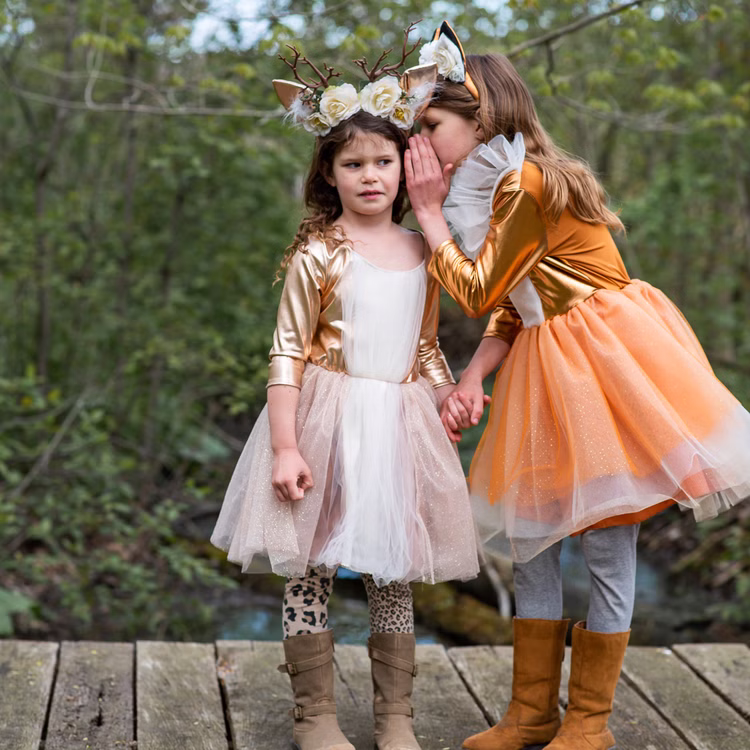 Reh Kostüm Rehkitz Finja Kleid mit Haarreif-Geweih für Kinder Gr. 98-128 Reh Kostüm Rehkitz Finja Kleid mit Haarreif-Geweih für Kinder Gr. 98-128