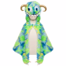 Monster Kostüm Crazy Shrek Grün-Blau für Kinder 4-6 Jahre Halloween