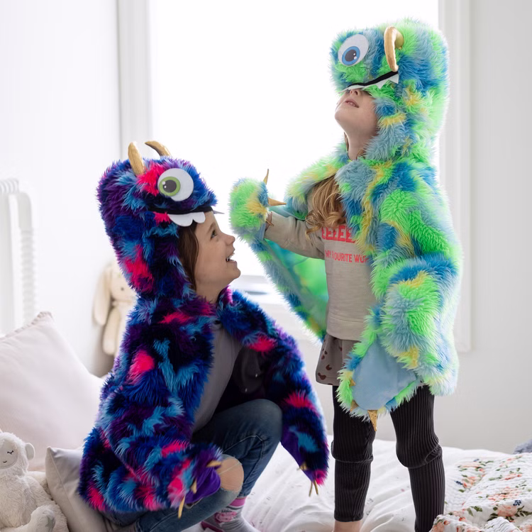 Monster Kostüm Crazy Shrek Grün-Blau für Kinder 4-6 Jahre Halloween Monster Kostüm Crazy Shrek Grün-Blau für Kinder 4-6 Jahre Halloween