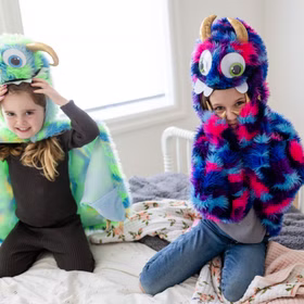 Monster Kostüm Crazy Sulley mit Wackelaugen für Kinder 4-6 Jahre Halloween Monster Kostüm Crazy Sulley mit Wackelaugen für Kinder 4-6 Jahre Halloween
