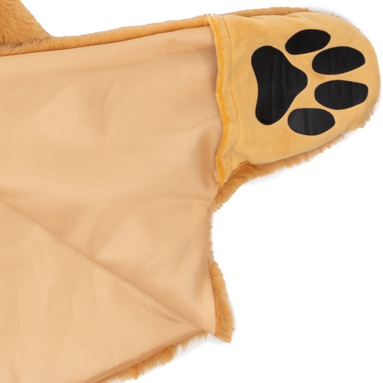 Hunde Kostüm Schäferhund Buddy für Kinder Hunde Kostüm Schäferhund Buddy für Kinder von Vorne auf einer grünen Wiese mit Schäferhund an der linken Seite