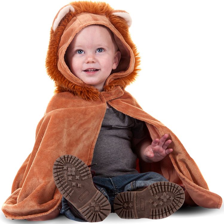 Löwen Kostüm Lio Cape mit Kapuze für Kinder Löwen Kostüm Lio Cape mit Kapuze für Kinder von Vorne