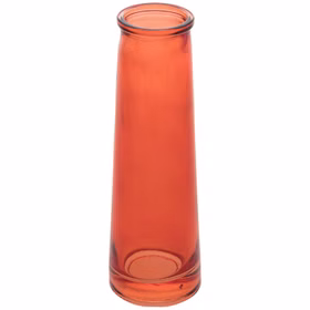 Vase Soliflore Samba Orangefarben von Vorne