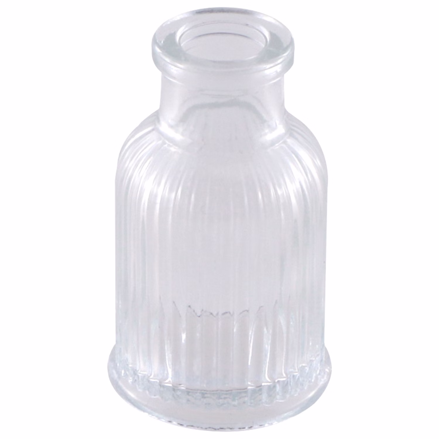 Transparente Deko-Vase klein von Vorne