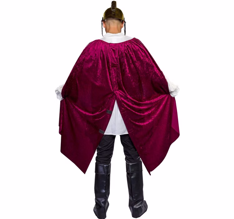 Sankt Martin Kostüm für Herren Deluxe mit teilbarem Umhang Helm und Schwert Einheitsgröße Fasching Karneval Mittelalter Mottoparty Laternenumzug St. Martin Martinsfest Sankt Martin Kostüm für Herren Deluxe mit teilbarem Umhang Helm und Schwert von Hinten