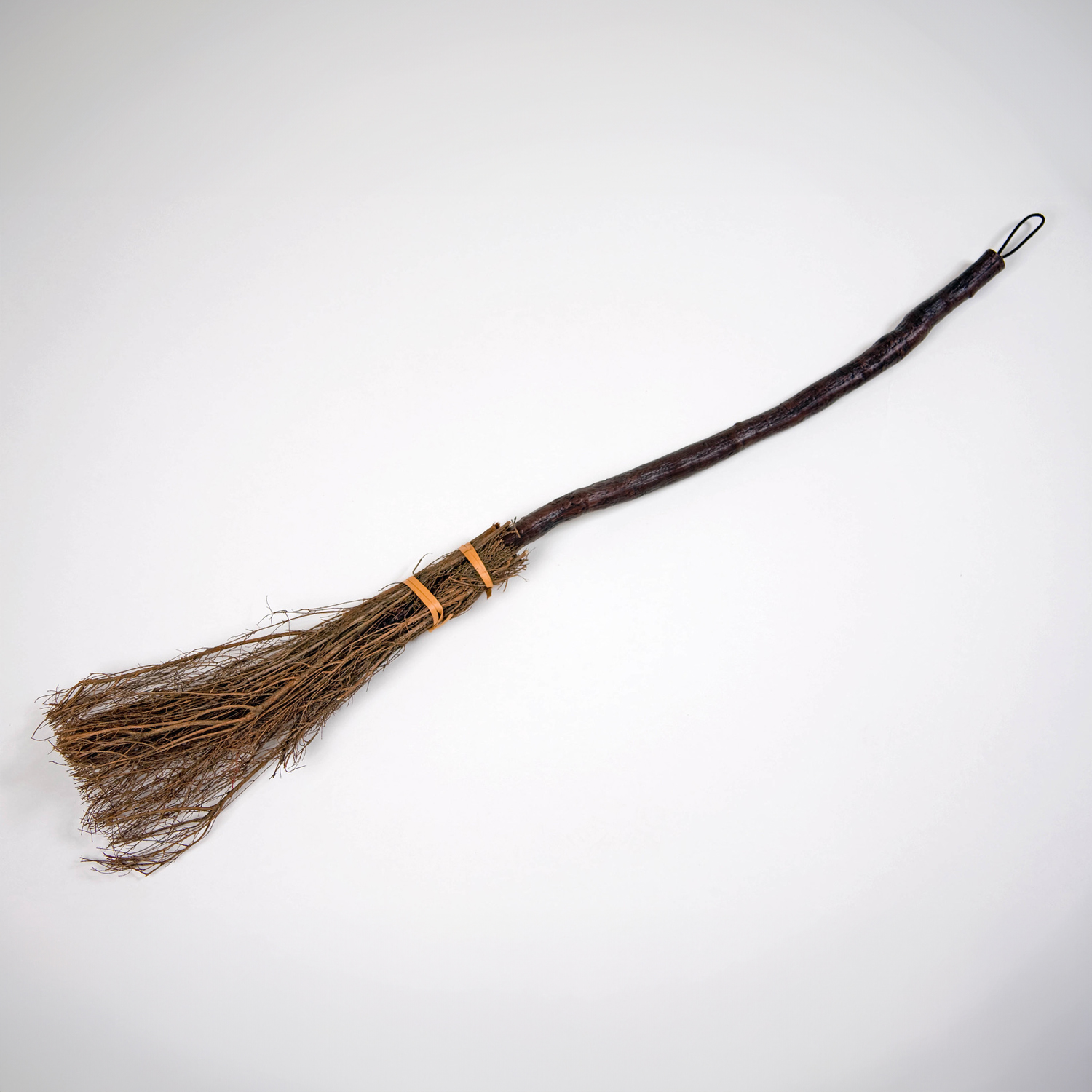 Hexenbesen Halloween 130cm Mit 3 Bändern - Cosplay Requisite Für Kinder & Erwachsene