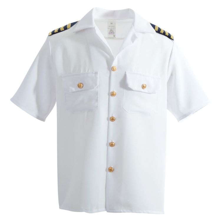 Piloten Kostüm Kapitän für Herren von vorne