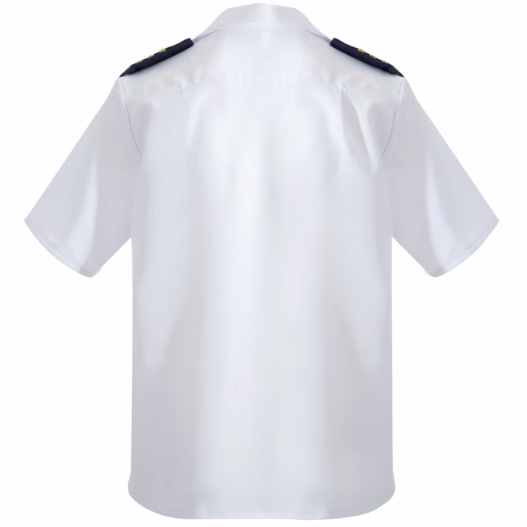 Piloten Kostüm Hemd Kapitän für Herren Gr. L-XXL weiß Berufe Kostüm-Zubehör Fasching Karneval Mottoparty Piloten Kostüm Kapitän für Herren von hinten