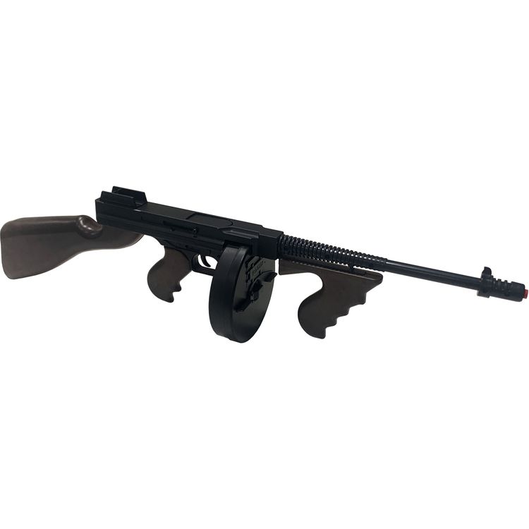 Maschinengewehr Schwarz 76 cm lang Mafia Gangster Tommy Gun inkl. 144 Schuss