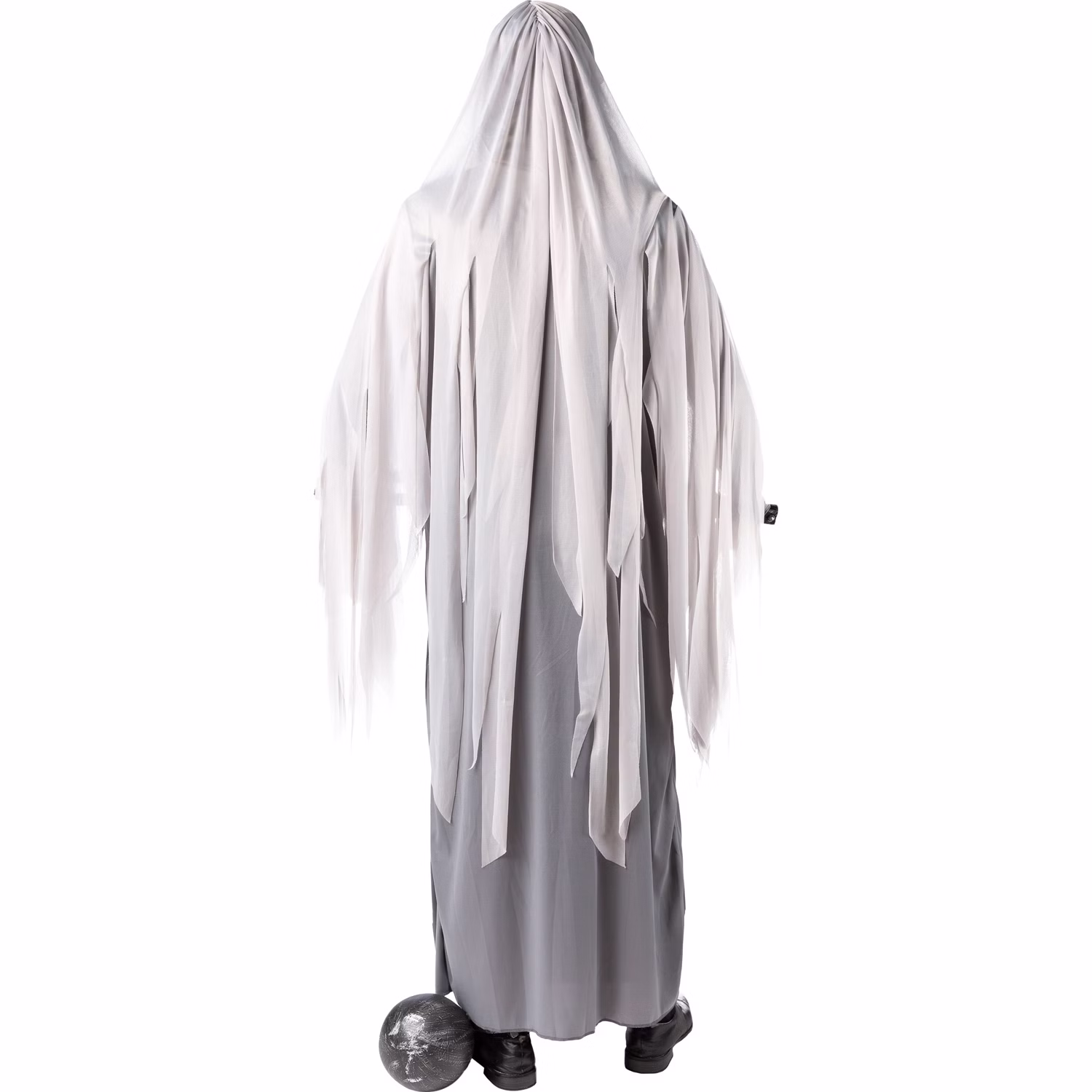 Halloween Kostüm Geist Daemon für Herren Gr. S-XXXL grau Gespenst Fasching Karneval Mottoparty Halloween Kostüm Geist Daemon für Herren von Hinten