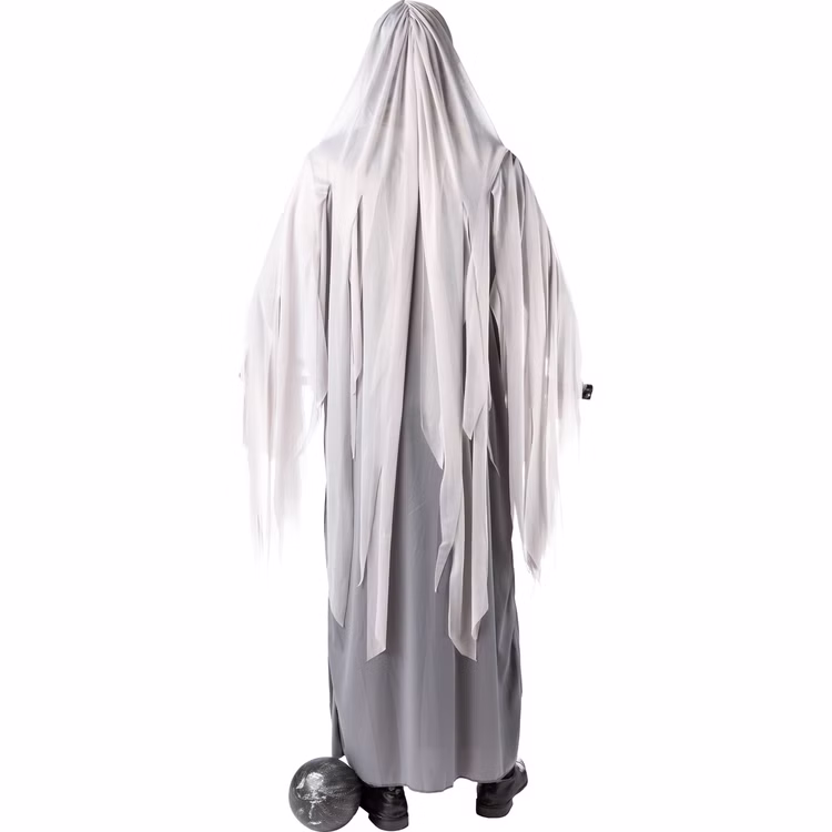 Halloween Kostüm Geist Daemon für Herren Gr. S-XXXL grau Gespenst Fasching Karneval Mottoparty Halloween Kostüm Geist Daemon für Herren von Hinten