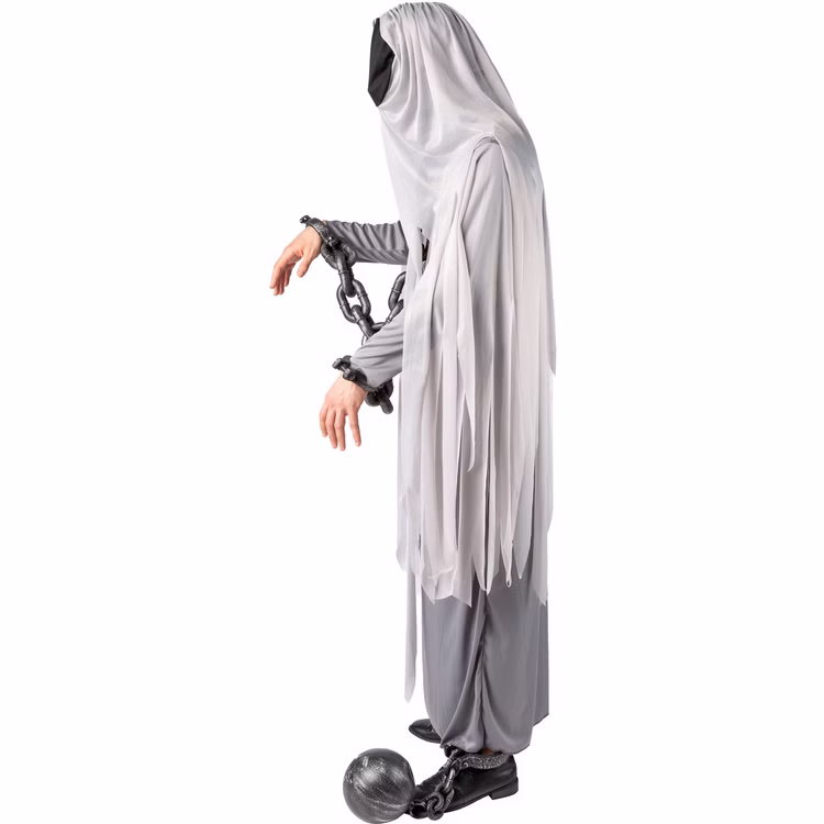 Halloween Kostüm Geist Daemon für Herren Gr. S-XXXL grau Gespenst Fasching Karneval Mottoparty Halloween Kostüm Geist Daemon für Herren von der Seite
