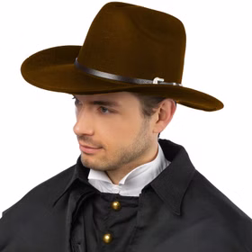 Cowboy Hut Texas Braun KW 60 cm Western Kostüm-Zubehör für Herren Fasching Karneval Mottoparty Cowboy Hut Texas Braun für Herren