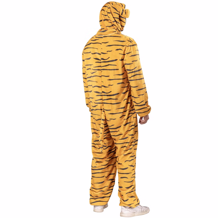 Tiger Kostüm Shirkan für Herren Gr. S-M Tier Dschungel Tier Tierkostüm Fasching Karneval Mottoparty Tiger Kostüm Shirkan für Herren von Hinten