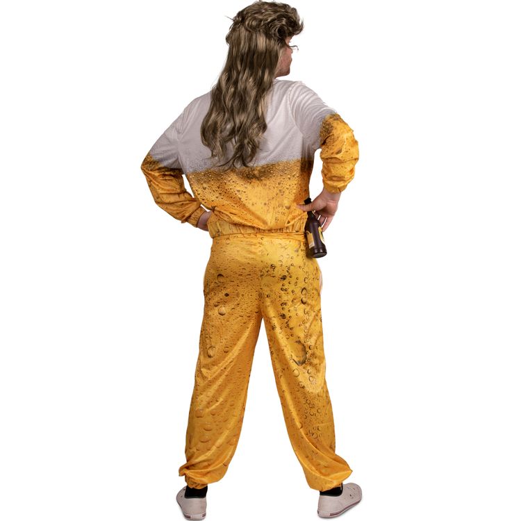 Bier Kostüm Trainingsanzug Bierkönig Lutzi für Herren Bier Kostüm Trainingsanzug Bierkönig Lutzi für Herren von Vorne mit Bierflaschen die am Boden liegen