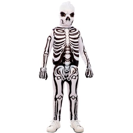 Halloween Skelett Kostüm Bones mit Maske für Kinder