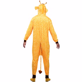 Giraffen Kostüm für Erwachsene von Hinten