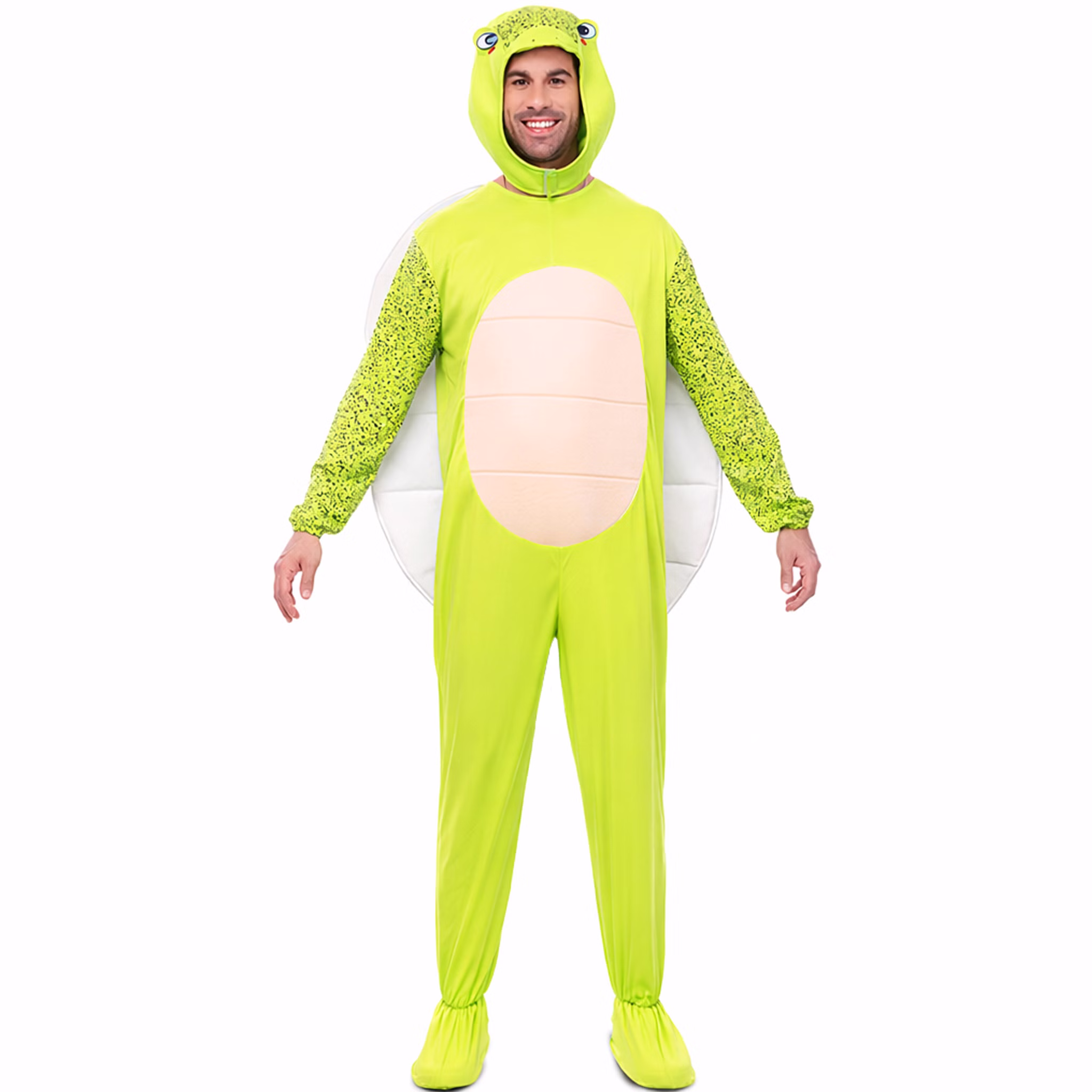 Schildkröten Kostüm Crush für Herren Gr. 48-52 Grün Tier Tierkostüm Fasching Karneval Mottoparty Familienkostüm Gruppenkostüm Paarkostüm Schildkröten Kostüm Crush für Herren von Vorne