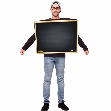 Tafel Kostüm Schultafel zum selber Beschriften DIY-Kostüm für Erwachsene