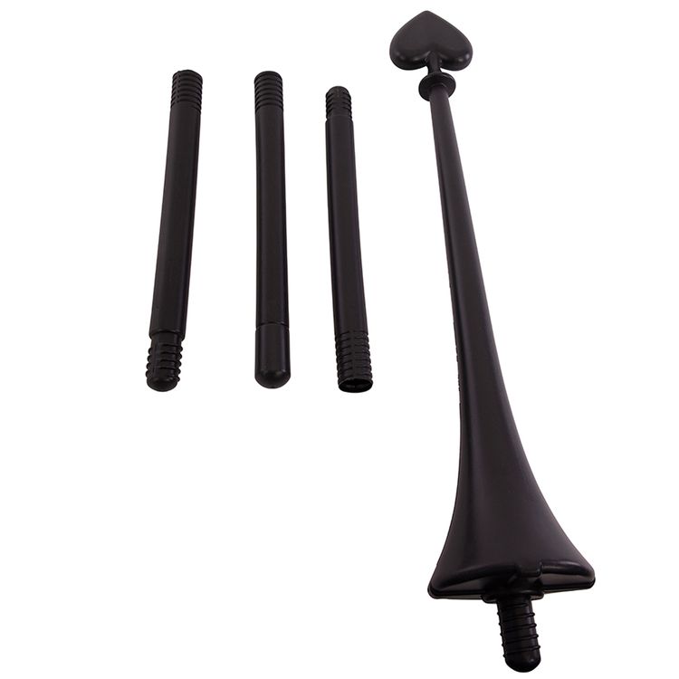 Spielkarten Stab Herz Spazierstock Schwarz 139 cm 4-teilig für Erwachsene Spielkarten Stab Herz Spazierstock Schwarz 139 cm 4-teilig für Erwachsene