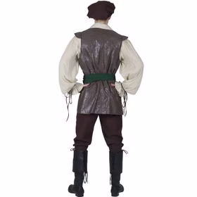 Mittelalter Kostüm mittelalterlicher Bauer Albrecht für Herren Gr. 48-58 Braun Mittelaltermode Mittelalterfest Fasching Karneval Mottoparty Mittelalter Kostüm mittelalterlicher Bauer Albrecht für Herren von Hinten
