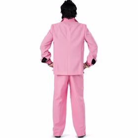 50er Jahre Kostüm Rock 'n' Roll Pink Perfection Disco Dude für Herren Gr. 48-58 Rosa Fasching Karneval Mottoparty Pimp Proll 50er Jahre Kostüm Rock 'n' Roll Pink Perfection Disco Dude für Herren von Hinten