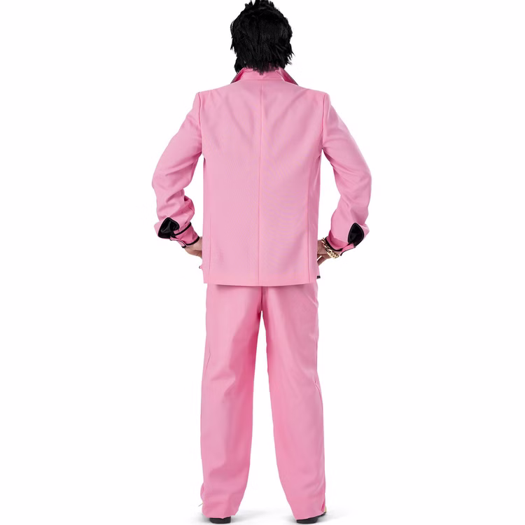 50er Jahre Kostüm Rock 'n' Roll Pink Perfection Disco Dude für Herren Gr. 48-58 Rosa Fasching Karneval Mottoparty Pimp Proll 50er Jahre Kostüm Rock 'n' Roll Pink Perfection Disco Dude für Herren von Hinten