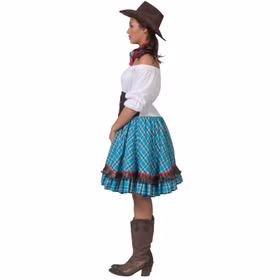 Western Kostüm Saloon Woman Betsy Wild West für Damen Gr. 36-42 bunt Fasching Karneval Mottoparty Paarkostüm Western Kostüm Saloon Woman Betsy Wild West für Damen von der Seite