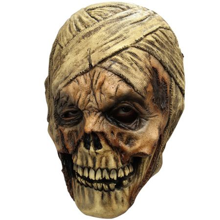 Mumien Maske Deluxe Halloween Mumifizierte Maske für Erwachsene