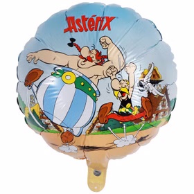 Asterix & Obelix Folienballon rund 43 cm Ballon-Party Party-Zubehör Deko Geburtstag Party-Deko Dekoration Asterix & Obelix Folienballon rund im aufgeblasenen Zustand von Vorne