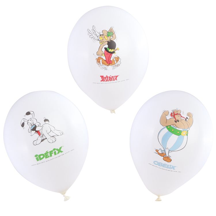 Asterix & Obelix Ballon-Set 9-tlg. Party-Deko Zubehör Kindergeburtstag Asterix & Obelix Ballon-Set bestehend aus drei Folienballons und sechs Luftballons