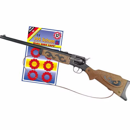 Western Gewehr Buffalo 77 cm Braun Schwarz inkl. 144 Schuss Munition
