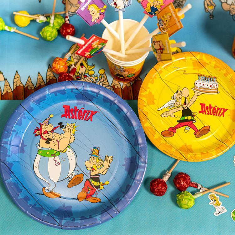 XXL Asterix & Obelix Geburtstag Party-Set Tisch-Deko 85-tlg. Part-Deko