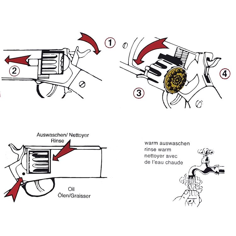 Western Gewehr Silberbüchse Braun Antik 77 cm inkl. 144 Schuss Munition