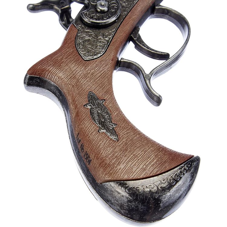 Pistole Derringer Pirat 21,5 cm Vintage-Look Freibeuter Einzelschuss-Pistole