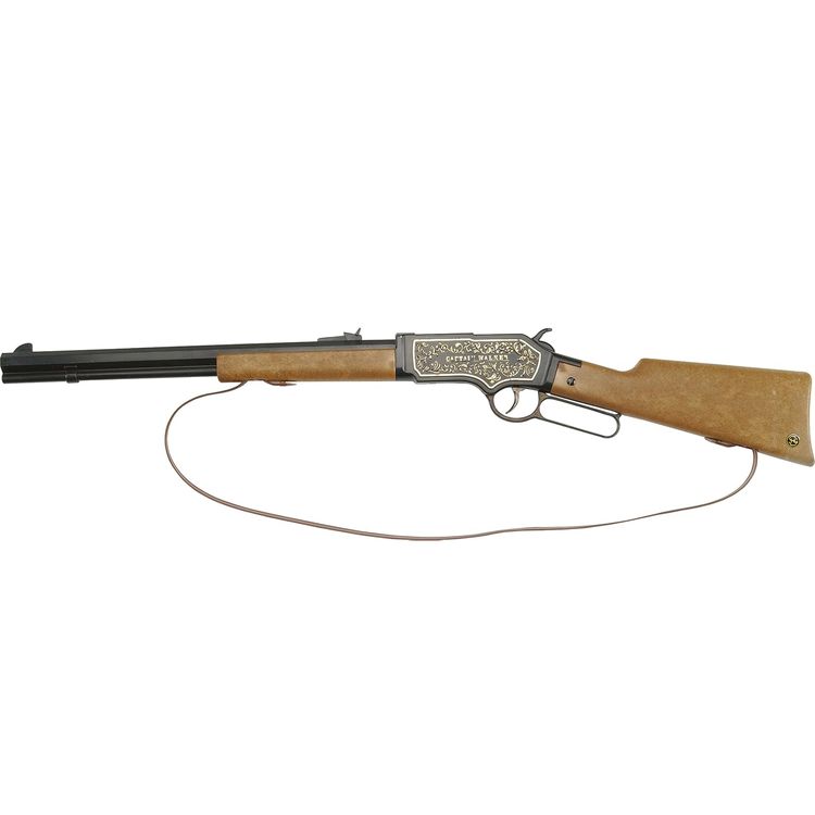 Cowboy Gewehr Sheriff Captain Walker 73 cm Braun Grau inkl. 208 Schuss