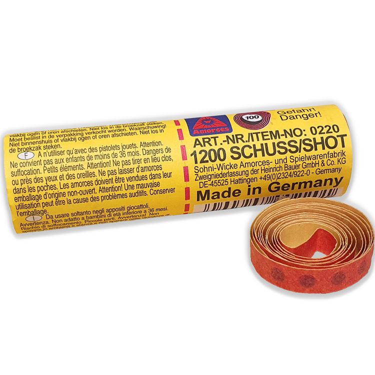 Sheriff Pistole Ramrod 17,8 cm Western inkl. 1200 Schuss Munition