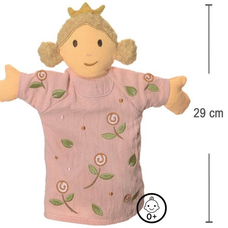 Handpuppe Prinzessin Rosa 29 cm Plüschtier Puppen- und Kasperletheater