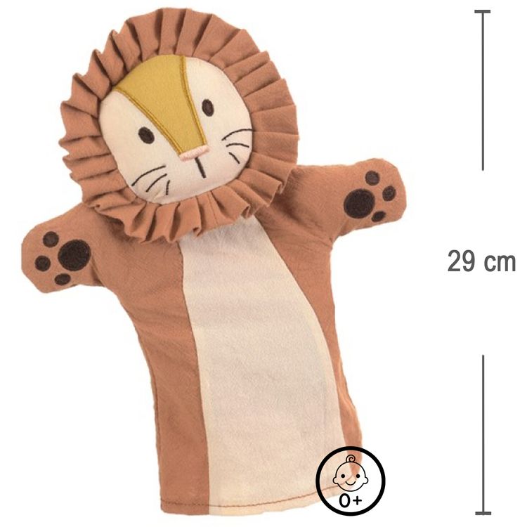 Handpuppe Löwe Leo 29 cm Plüschtier Puppen- und Kasperletheater