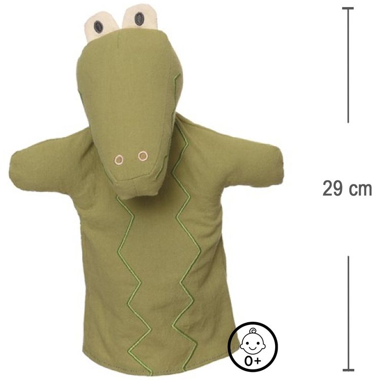 Handpuppe Krokodil Kroko 29 cm Plüschtier Puppen- und Kasperletheater