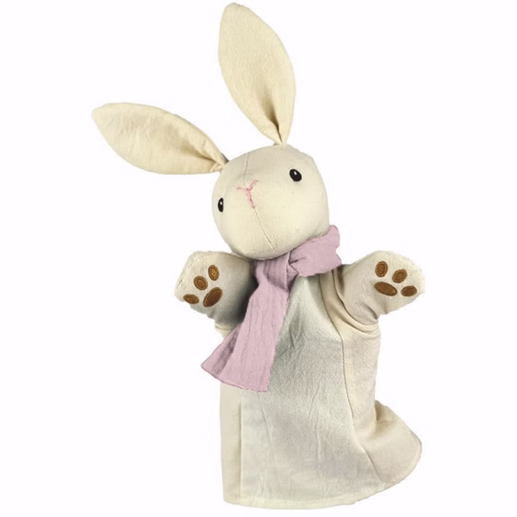 Handpuppe Weißer Hase mit Schal 29 cm Plüschtier Puppen- und Kasperletheater Spielwaren für Kleinkinder und Kinder Geschenkidee 15414-Handpuppe-Weisser-Hase-mit-Schal-29-cm-Plueschtier-Puppen--und-Kasperletheater.jpg