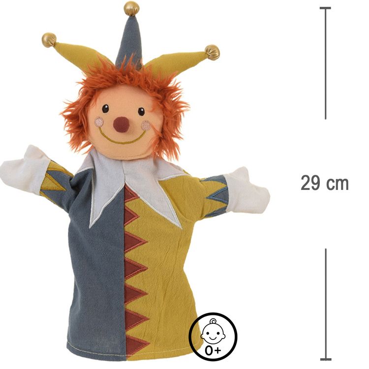 Handpuppe Kasperle Jasper 29 cm Plüschtier Puppen- und Kasperletheater