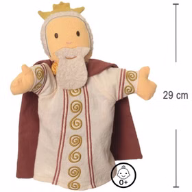 Hochwertiges Handpuppen-Set König & Königin für Puppen- und Kasperletheater