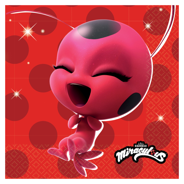 Miraculous Party-Set Ladybug & Cat-Noir Tisch-Deko 40-tlg. Party-Zubehör Übersicht Party-Set Miraculous mit Pappgeschirr bestehend aus 40 Teilen