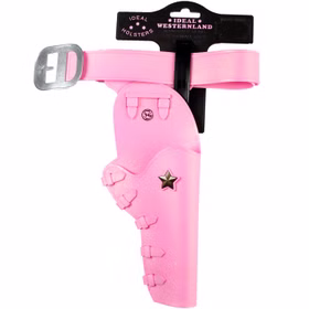Rosafarbenes Holster mit passendem Gürtel