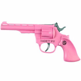 Rosa Western-Pistole von der Seite