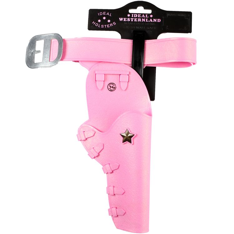 Pride Western-Set Pink Pistole Kadett 912 Handschellen Gürtel mit Holster inkl. 1200 Schuss Munition Western-Set in pinker Farbe bestehend aus einer Spielzeug-Pistole Spielzeug-Handschellen Gürtel mit Holster und passender Munition